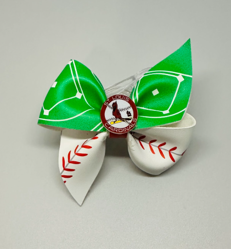 Baseball Cardinals Bow