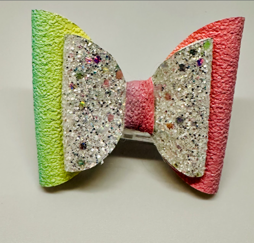 Green & Red Gradient Bow