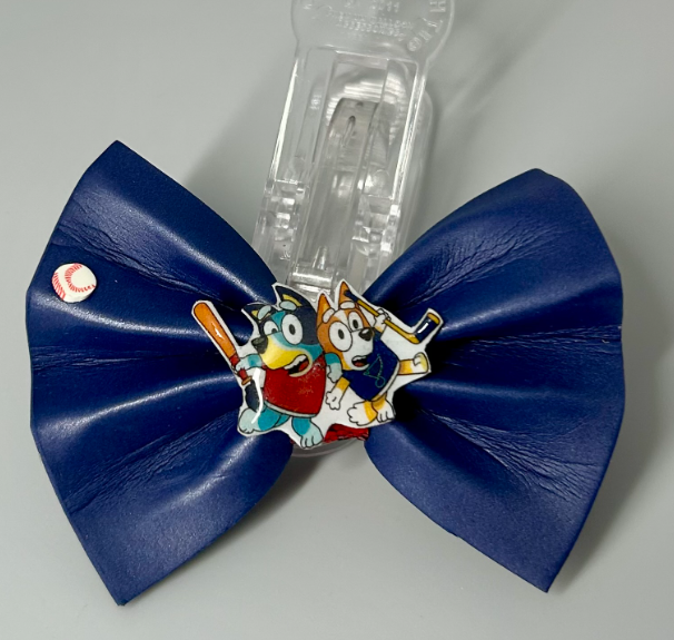Navy Sports Character Bow