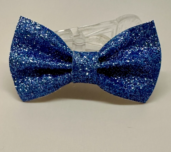 Royal Blue Glitter Bow