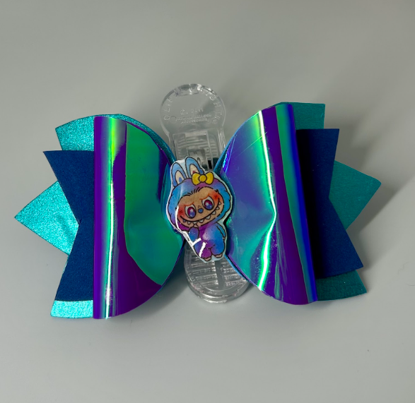 Teal Layered Character Bow